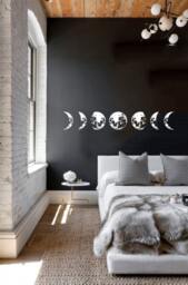 Moon Cycle Wall Decal Lunar Phases, Bohemian Astronomy - thumbnail 1