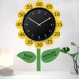 Time For Kids, Teach Time To Kindergarten Decor, Preschool Wall Decal, School Educational Decals, Teach Child - thumbnail 1