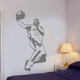Koby Bryant Wall Sticker Decal Sports Art Basketball Player - thumbnail 2