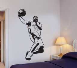 Koby Bryant Wall Sticker Decal Sports Art Basketball Player - thumbnail 1