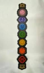 Chakra Wall Art, Wooden Hanging, Decoration, Decor, Kundalini Yoga - thumbnail 1