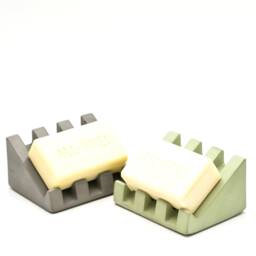 Concrete Draining Soap Dish, Bar Holder, Sponge Bathroom Accessories, Tray, Kitchen Sink Minimalist Home, Modern - thumbnail 3