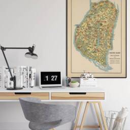 1933 Argentina Map Print Entre Rios Vintage Wall Art - thumbnail 2