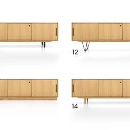 Mid-Century Sideboard, Dresser, Commode, Credenza Made Of Oak Vaneer - Livlo D-S04 - thumbnail 2