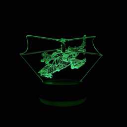 Helicopter Led Night Light, Gift, Chopper Gifts For Kids, Dad Lights, Bedroom Light - thumbnail 1