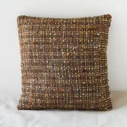 Harthley Bohemian Throw Pillow Boho 15x15 Natural Woven Coffee Harmony
