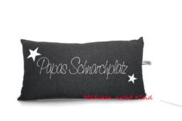 Dad's Snoring Seat Pillow - Decorative For Dad Funny Gift Sofa Cushion With Stars 20x40 - thumbnail 1