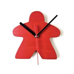 Meeple Wall Clock, Carcassonne, Board Game Meeples, Games, Games Room, Wooden Carcassonne Game - thumbnail 3