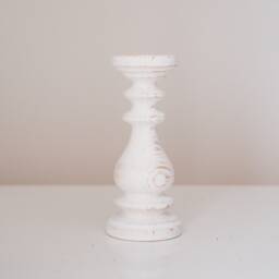 Cool White Candle Holders Set 3 Rustic Sticks Three Wooden Decor Centerpiece Turned Wood Pillars Table Home Design Magic Cool - thumbnail 3