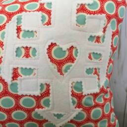 Snowflake Lumbar Pillow Cover Red Polka Dot Holiday Decor - 12 X 20 Inch - thumbnail 2