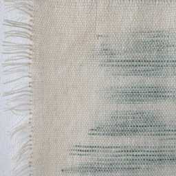 Matcha - Large Wool Wall Hanging Green Boho Tapestry - thumbnail 2