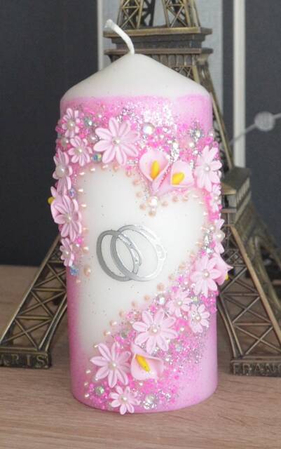 Wedding Candle Birthday Gift Wedding Rustic Decor Ideas Lace Christmas Mother's Day - image 1