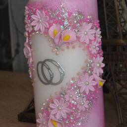 Wedding Candle Birthday Gift Wedding Rustic Decor Ideas Lace Christmas Mother's Day - thumbnail 3