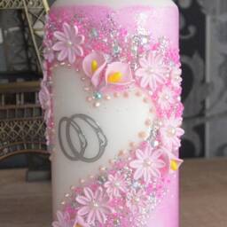 Wedding Candle Birthday Gift Wedding Rustic Decor Ideas Lace Christmas Mother's Day - thumbnail 2