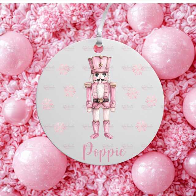 Personalised Kids Christmas Decoration - Granddaughter Gift Nutcracker Bauble For Girls Stocking Filler Eve Box