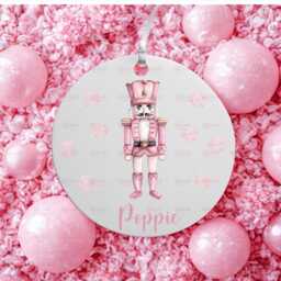 Personalised Kids Christmas Decoration - Granddaughter Gift Nutcracker Bauble For Girls Stocking Filler Eve Box