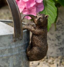 Charming Brown Bear Pot Buddy - Garden & Home Decor British Design - thumbnail 1