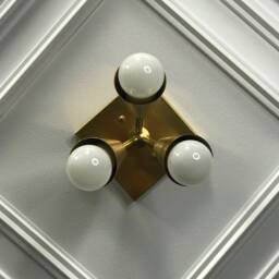 Theseus Modern 3 Cone Light Mid Century Semi Flush - thumbnail 3