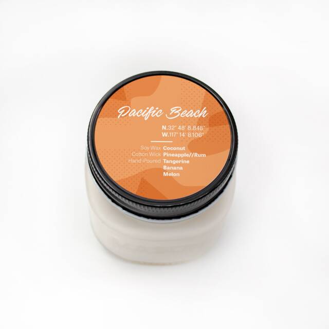 Pacific Beach California Soy Wax Candle, Inspired Home Decor, Hand Poured Jar Socal Coastal Gift - image 1