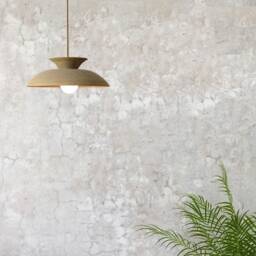 Set Of 2 Ceramic Pendant Lights, Minimalist Lighting, Hanging Lamp, Kitchen Bar Cluster Concrete Light - Pulse - thumbnail 2