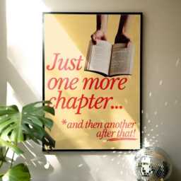 One More Chapter - Acotar, Book Posters, Quotes Print, Bookish, Lover Art Print Romantasy Romance, Funny Gift For Reader Tog, Empyrean - thumbnail 1