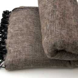 Yak Wool Throw Blanket Hand-Loomed Shawl Wrap Meditation Travel Scarf - thumbnail 3