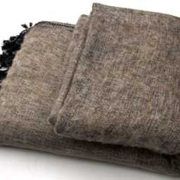 Yak Wool Throw Blanket Hand-Loomed Shawl Wrap Meditation Travel Scarf - thumbnail 2