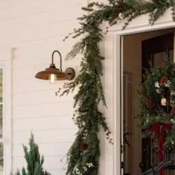 Brass Swan Neck Wall Sconce, Industrial Outdoor Lighting - thumbnail 4