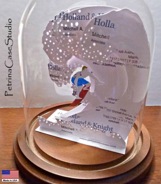 Surfer Business Card Sculpture - Design 1501 -Any Theme, Profession Or Sport - image 1