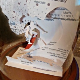 Surfer Business Card Sculpture - Design 1501 -Any Theme, Profession Or Sport - thumbnail 3