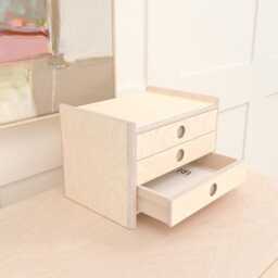 Filing Cabinet, Handmade From Birch Plywood, Chest Of Drawers, Box, Modern Minimalist Design, Office File Organizer, Table Top Storage - thumbnail 4