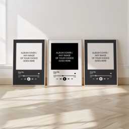 Set Of 3 Now Playing Music Prints - Custom Album Cover Art Personalised Song Name Posters Favourite Gift Wall - thumbnail 2