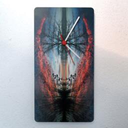 Nature Modern Wall Clock - Minimalist Decor Original Home Mix Media Art Photography - thumbnail 3