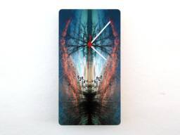 Nature Modern Wall Clock - Minimalist Decor Original Home Mix Media Art Photography - thumbnail 1