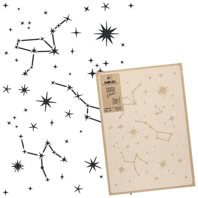 Constellation Wall Stencil Reusable Plastic Template For Diy Decor - image 1