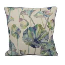 Voyage - Cheriton Skylark Stunning Watercolour Lotus Cushion Cover Handmade Throw Pillow Designer Home Decor - thumbnail 2