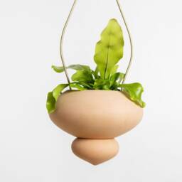 Terracotta Hanging Planter, Ceramic Plant Pot For Live House Plants - Us Shipping Includes All Taxes - thumbnail 3