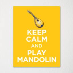 Keep Calm & Play Mandolin - Fine Art Print Choice Of Color Purchase 3 Receive 1 Free Custom Prints Available - thumbnail 2