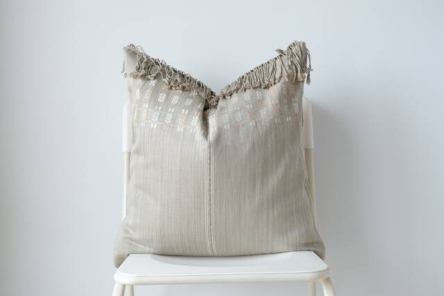 Tribal Hand Woven Natural Dye Color Pillow Cover - image 1