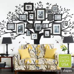 Family Tree Wall Decal Photo Gallery Decor - thumbnail 2