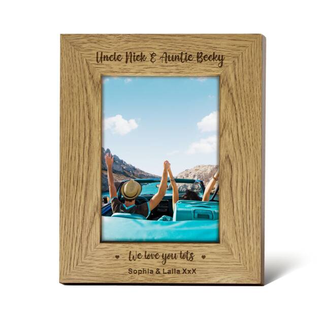 "Personalised Wedding Photo Frame Grandad Photo Frames Custom Mothers Day Gifts For Mum Grandma Nan Nanna Women Her 7""x 5" - image 1