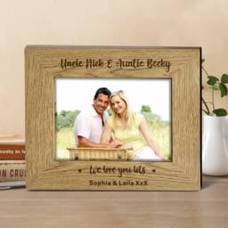 "Personalised Wedding Photo Frame Grandad Photo Frames Custom Mothers Day Gifts For Mum Grandma Nan Nanna Women Her 7""x 5" - thumbnail 2