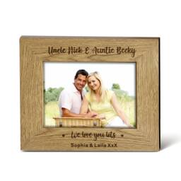 "Personalised Wedding Photo Frame Grandad Photo Frames Custom Mothers Day Gifts For Mum Grandma Nan Nanna Women Her 7""x 5" - thumbnail 3