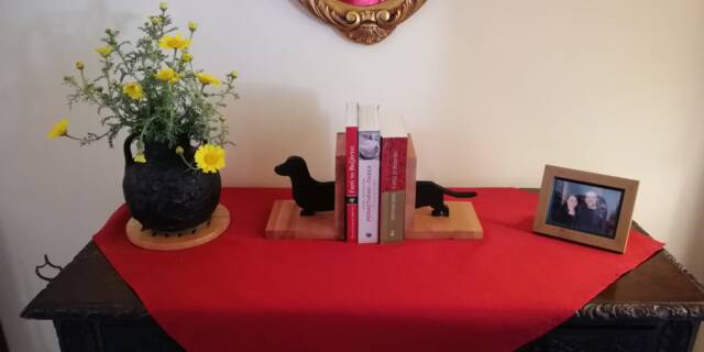 Handmade Wooden Dachshund Bookends Dog Lover Gift - image 1