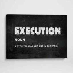 Execution - Canvas Art, Printable Wall Large Inspirational Living Room Art Prints, Framed Prints - thumbnail 2