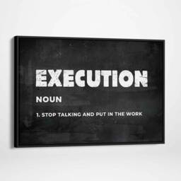 Execution - Canvas Art, Printable Wall Large Inspirational Living Room Art Prints, Framed Prints - thumbnail 3