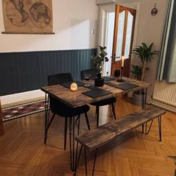 Dining Table With Hairpin Legs - thumbnail 1
