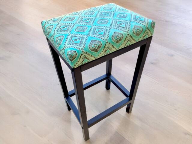 Turquoise Leather Navajo - Aztec Bar Stool/Counter - Worldwide Shipping Fp - image 1