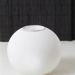 Tealight Holder Ball Made Of Concrete, Decoration, Living Room Shelf Dream, Candle Black White Gray Approx. 8.5 cm Diameter - thumbnail 3