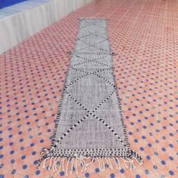 Runner Hanbel/Hallway Moroccan Rug Authentic Handmade Beni Ourain - thumbnail 2